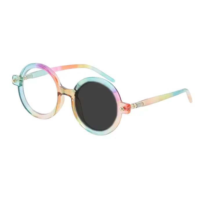 Lunettes de lecture photochromiques rondes rétro Anti lumière bleue pour hommes et femmes