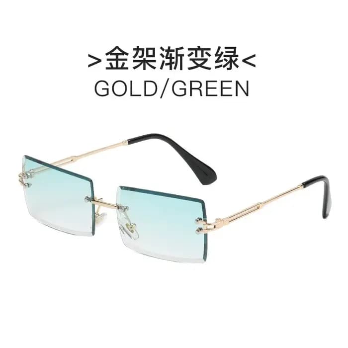 Lunettes de soleil tendance sans monture pour hommes et femmes