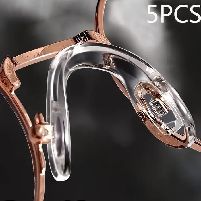 Ensemble de 5 coussinets de nez confortables pour lunettes - Conception airbag pour soulager la pression