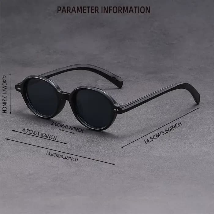 Lunettes ovales à monture en plastique pour hommes/femmes, 5 pièces, style Boho, personnalité, mode,