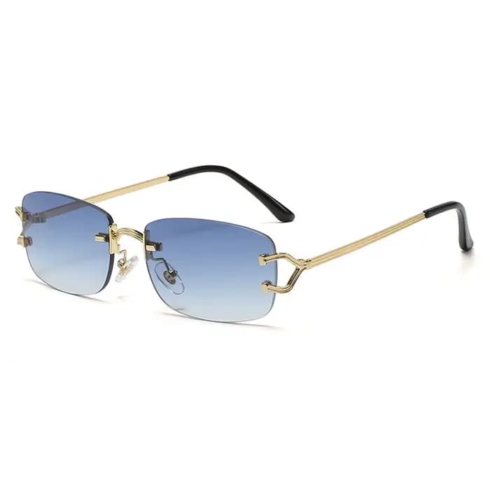 Lunettes de soleil carrées découpées en diamant