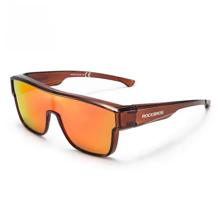 Lunettes de soleil polarisées à lentille rouge véritable