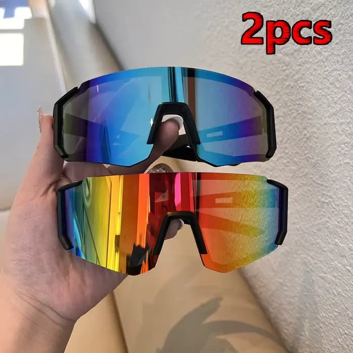 1/2 pièces lunettes de soleil de cyclisme femmes UV400 Anti-sable protecteur des yeux