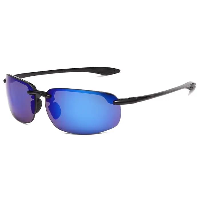 Lunettes de soleil polarisées Maui Jim Ho'okipa 407 pour hommes, sans monture, légères, pour le spor