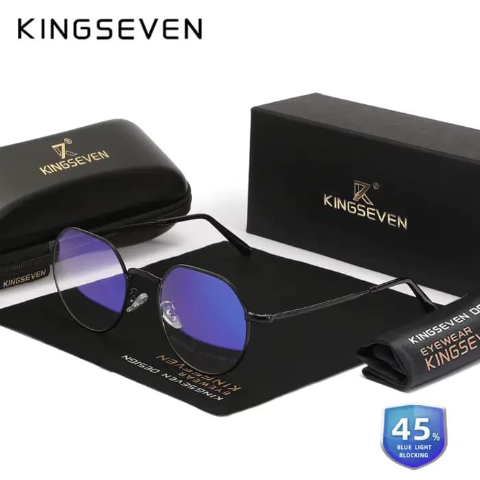 Lunettes Rondes Anti-Lumière Bleue pour Homme et Femme