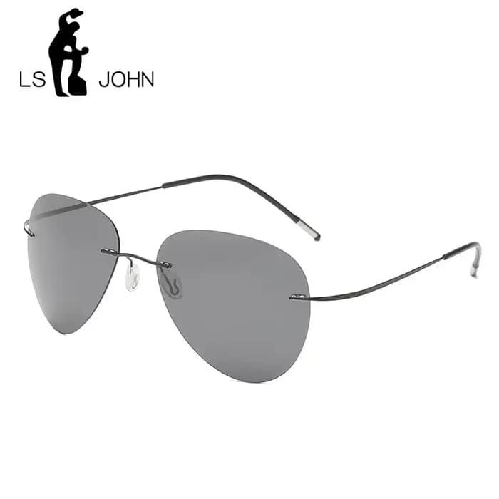 LS Chain-Lunettes de soleil polarisées en titane pour hommes