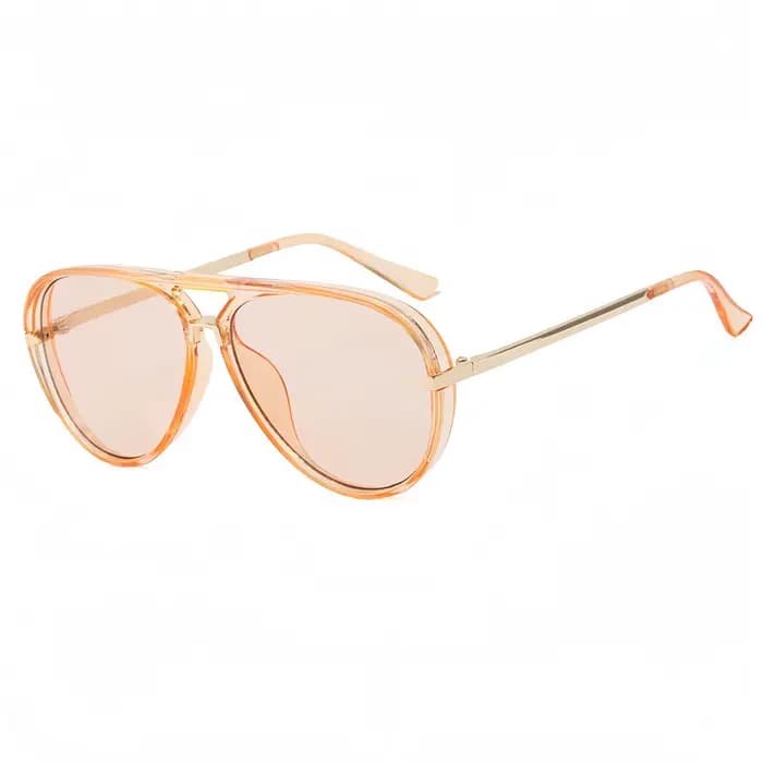 Lunettes de soleil à double faisceau de style aviateur à la mode pour hommes et femmes en Europe et