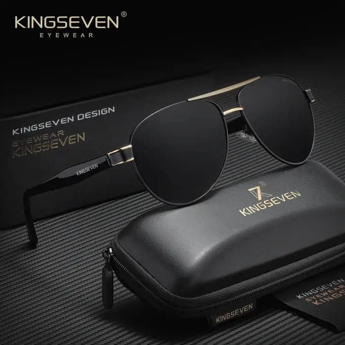 KINGSEVEN rétro mâle lunettes de soleil hommes Piltot