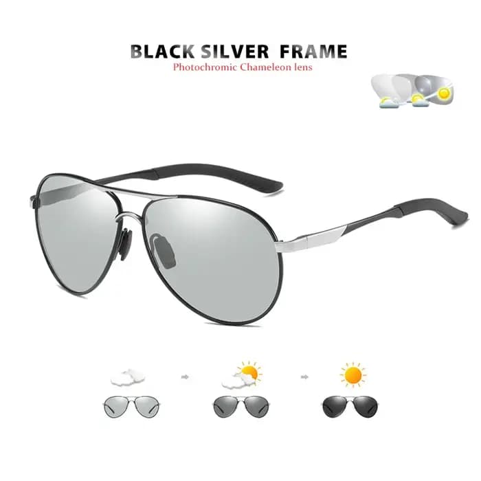 LIvissed MO Pilot-Lunettes de soleil polarisées photochromiques pour hommes et femmes