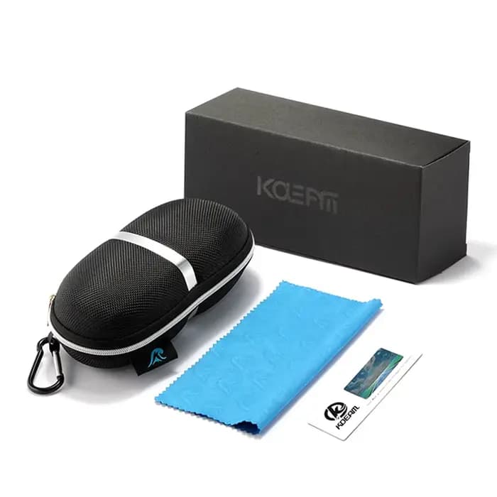 KDEAM – lunettes de soleil polarisées pour hommes, charnières à ressort fortes, monture légère TR90,