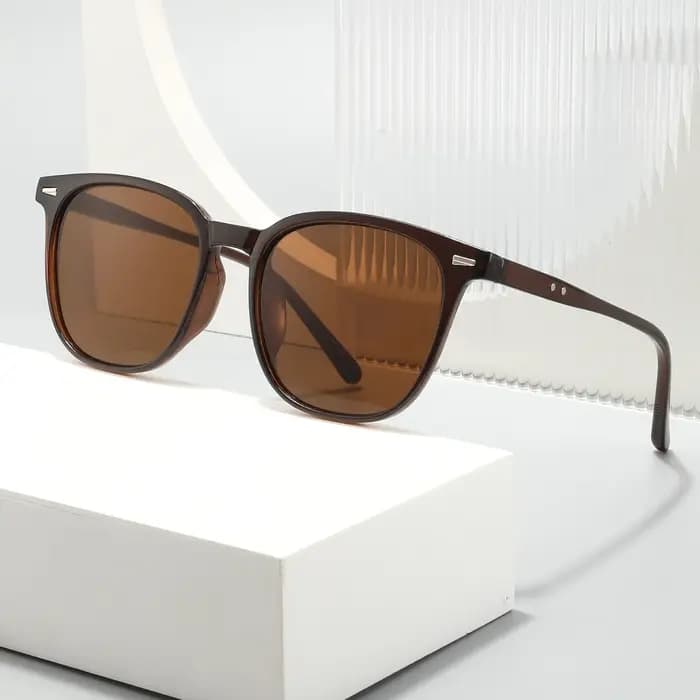 Lunettes de soleil carrées vintage pour femmes et hommes