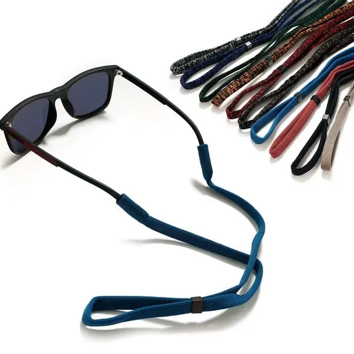 Corde de lunettes de soleil antidérapante unisexe