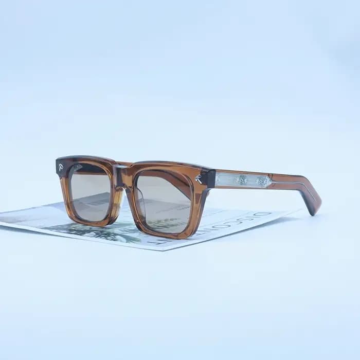 Quentin-Lunettes de soleil ovales en acétate et alliage pour hommes et femmes