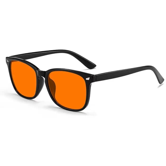 Lunettes anti-lumière bleue avec verres rouges pour bloquer la lumière bleue