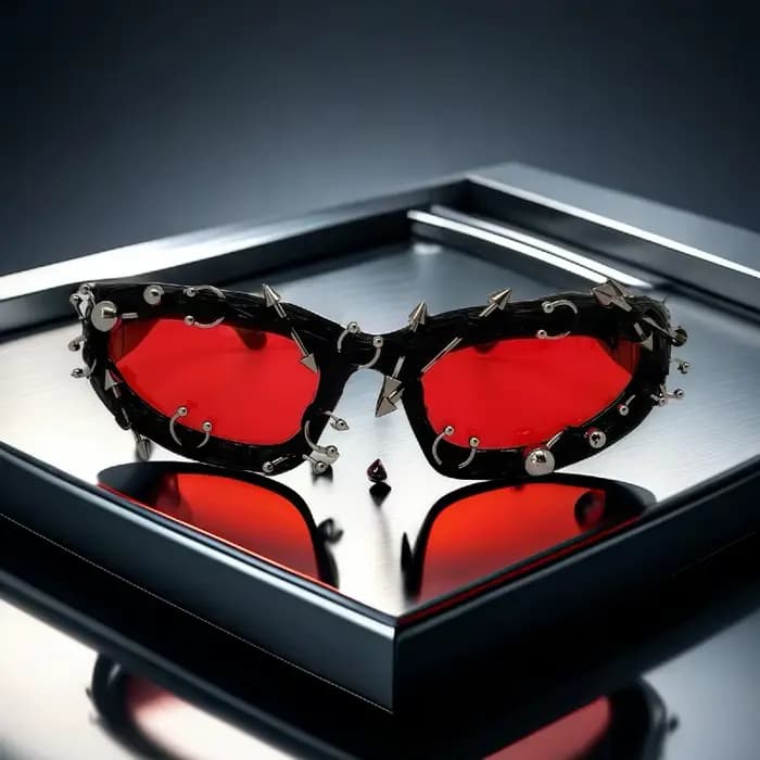 Lunettes de soleil à rivets personnalisées pour hommes et femmes, monture cloutée en métal rétro, un