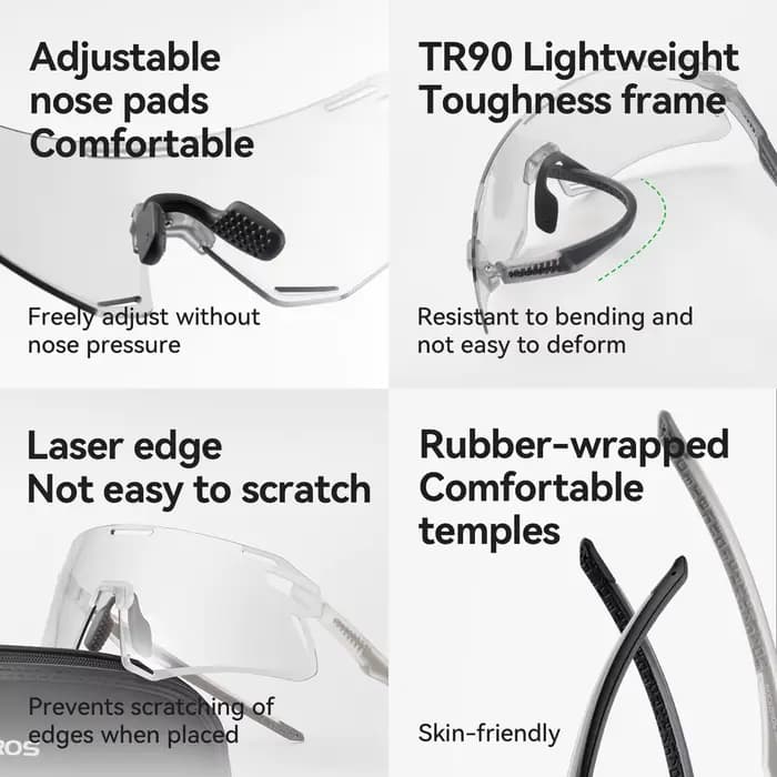 ROCKBROS lunettes de cyclisme photochromiques vélo
