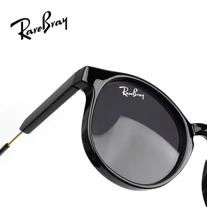 RareBray Vintage noir cercle lunettes De soleil concepteur lunettes rondes Anti UVA lunettes De sole