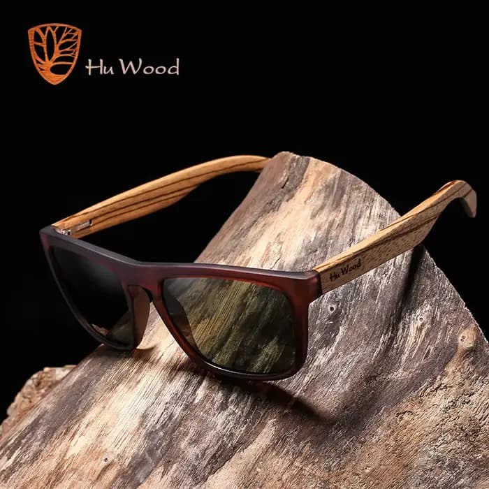 HU WOOD lunettes de soleil pour hommes bois de zèbre