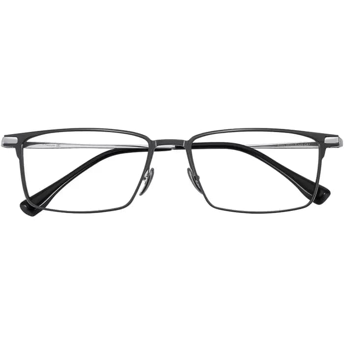FIRADA mode lunettes confortables Vintage carré pur titane lunettes affaires Prescription lunettes c