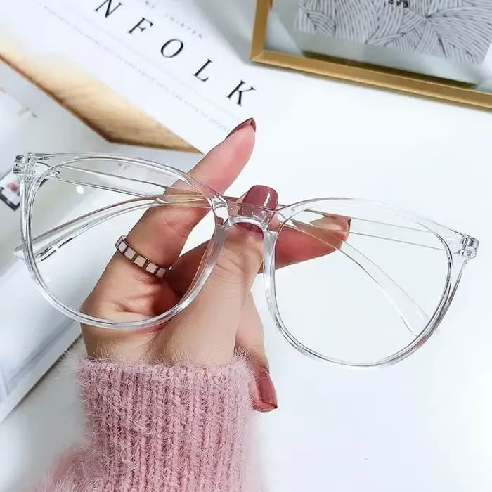 Lunettes à monture transparente rétro ultralégères pour hommes et femmes