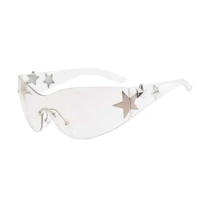 Lunettes de soleil à grande monture décorative pour hommes et femmes