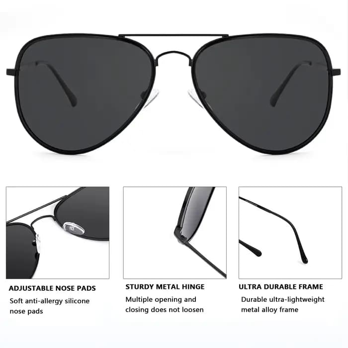 JULI surdimensionné XXL lunettes de soleil polarisées pour grandes têtes hommes rétro Vintage Super