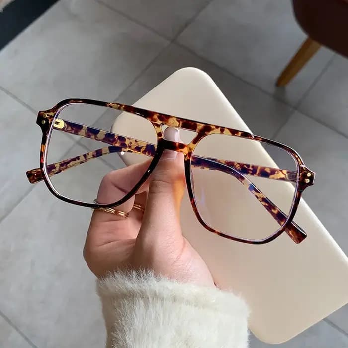 Lunettes de lecture carrées Anti-lumière bleue pour femmes