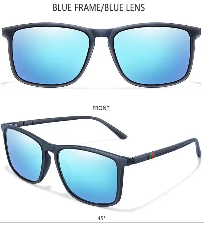 Nouvelle marque De luxe lunettes De soleil polarisées hommes cadre carré classique femmes