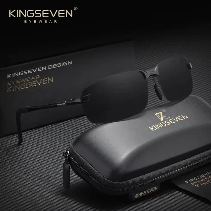 KINGSEVEN Lunettes de soleil de conduite pour hommes et femmes, classiques, sans monture, populaires