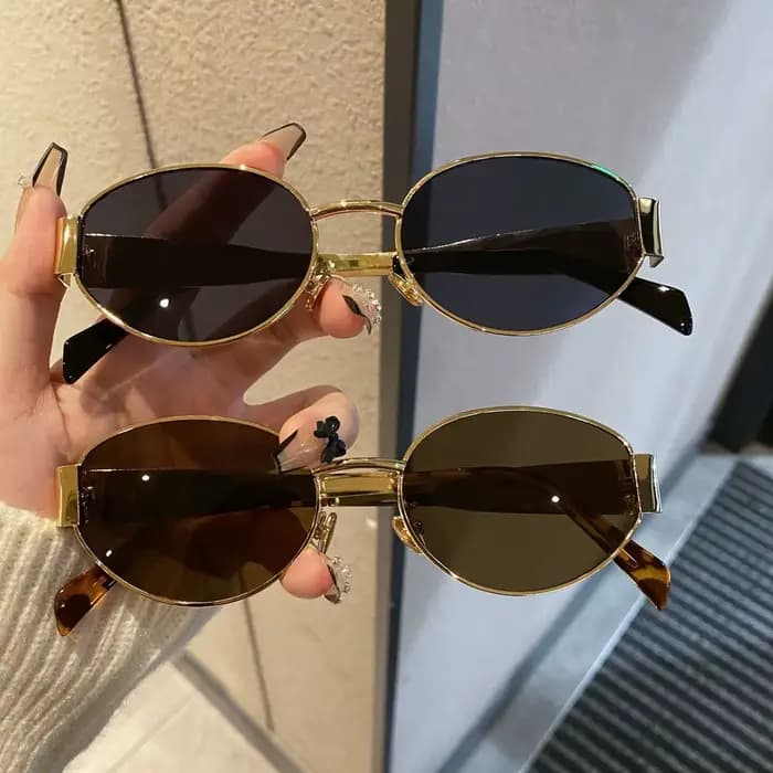 Lunettes de soleil ovales classiques et tendance pour femmes