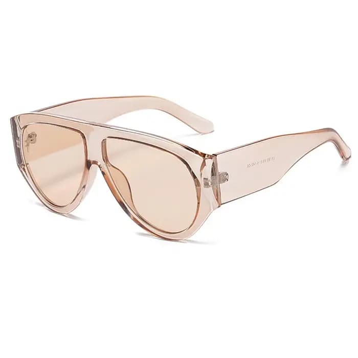 Lunettes de soleil ovales vintage surdimensionnées pour hommes et femmes