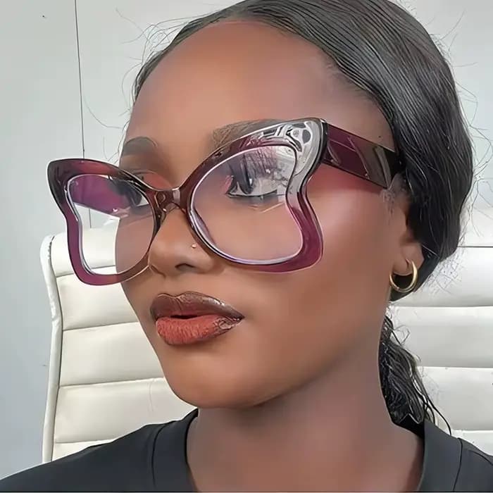 Lunettes de soleil papillon surdimensionnées pour femmes