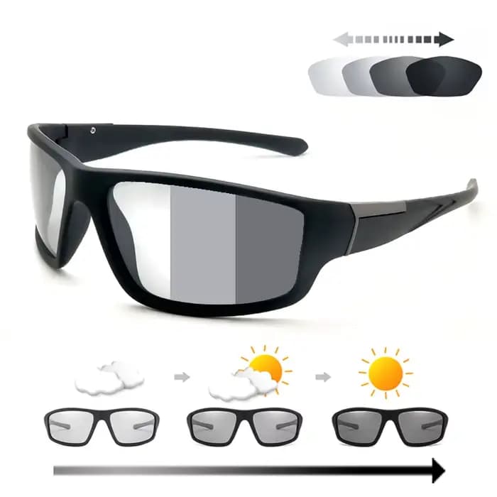 Lunettes de soleil photochromiques pour hommes