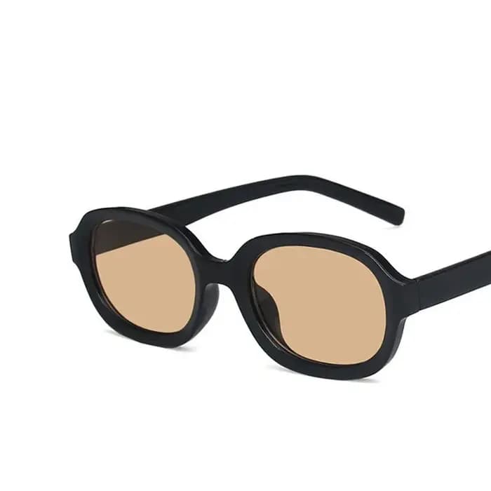 Lunettes de soleil ovales concaves vintage pour femme