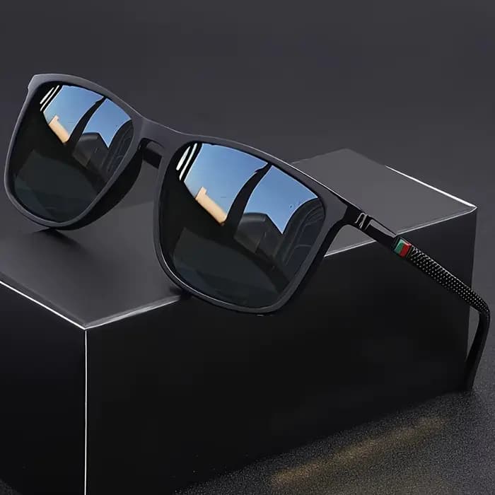 Lunettes de soleil carrées classiques pour hommes