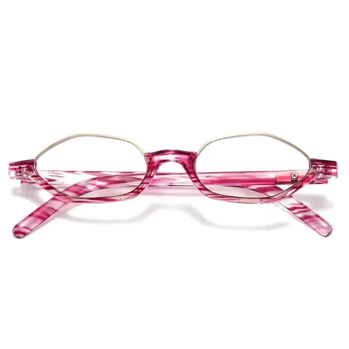 Lunettes semi-montres polygonales à la mode pour hommes et femmes, photographie de rue tendance et lunettes anti-lumière bleue pour les sorties