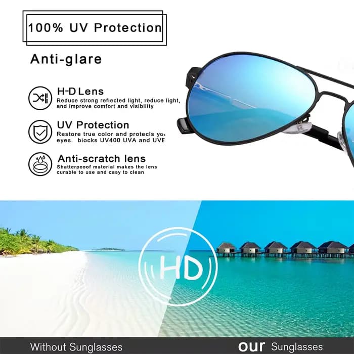 Happator-Lunettes de soleil rétro pour hommes et femmes