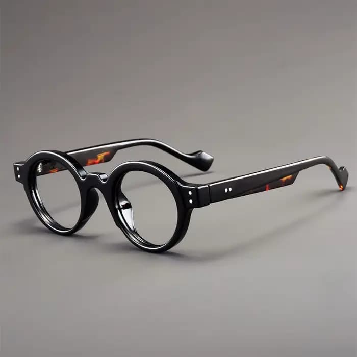 Lunettes de lecture à monture ronde rétro à la mode en résine ultra légère