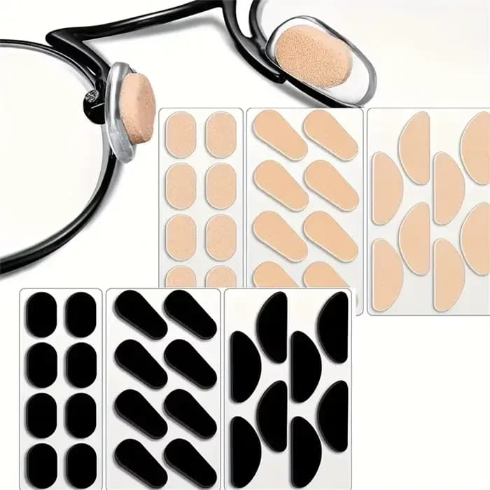 Coussinets de nez antidérapants en mousse souple autocollants pour lunettes – Protection en éponge p