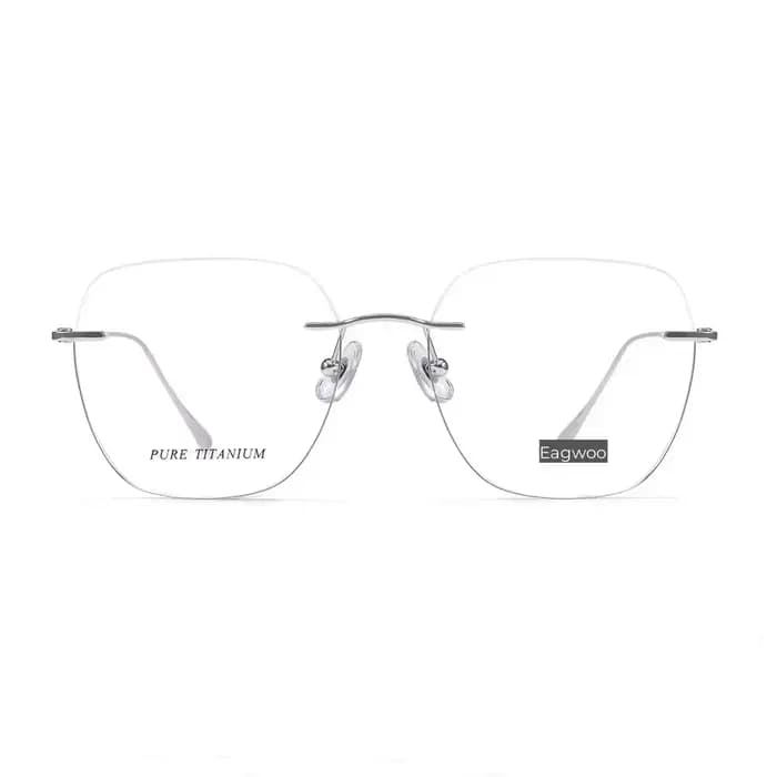Lunettes de vue sans monture en titane pur, lunettes sans cadre, lunettes pour contrevenants, longue