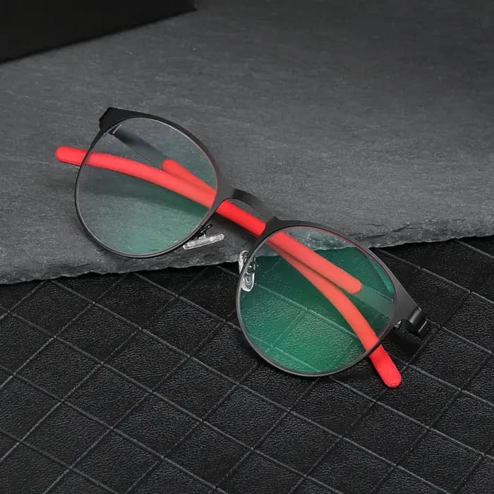 Lunettes photochromiques rétro, monture ronde en alliage, myopie, Protection UV d'extérieur, dioptri