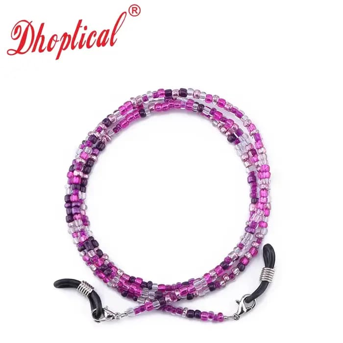 JO, Lunettes perlées et sangle de lunettes de soleil pour femme, mn By Dhoptical