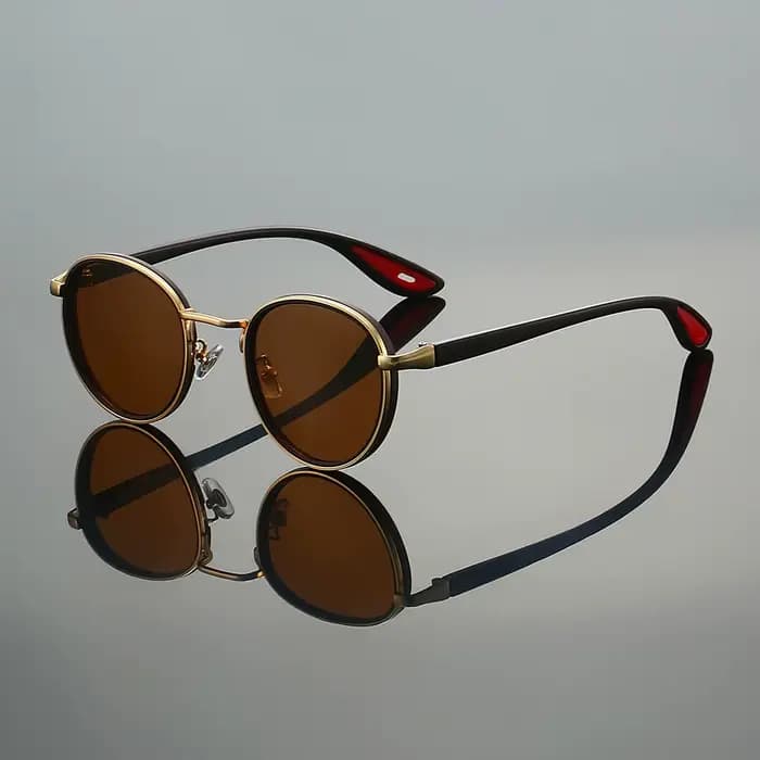 GM LUMIAS Vintage lunettes de soleil rondes hommes 2025 nouveau Punk mode nuances femmes