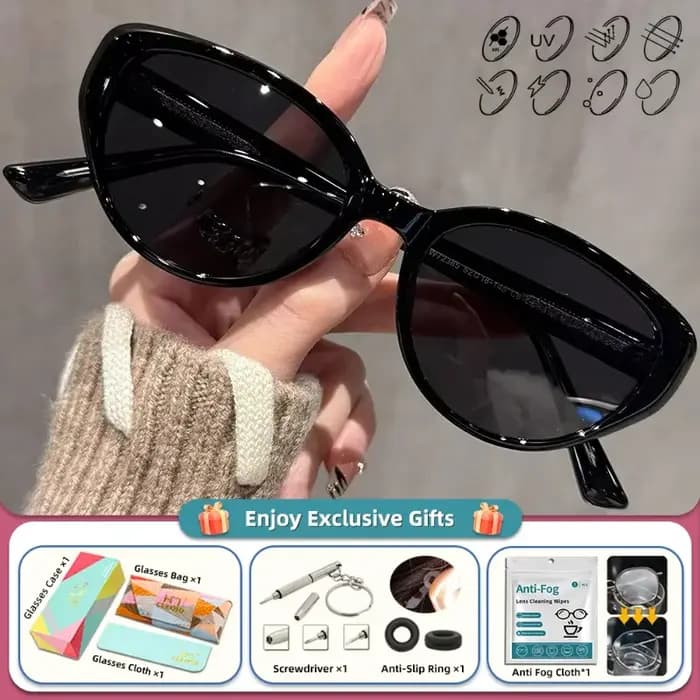 CLLOIO Premium oeil de chat mode Prescription myopie lunettes de soleil femmes conduite plage