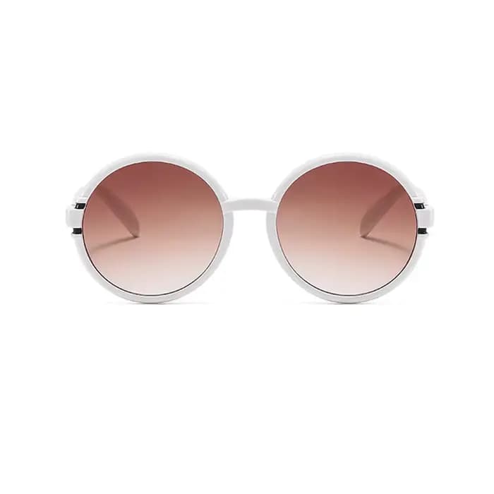 Lunettes de soleil rondes de styliste de marque de luxe pour femmes et hommes, Vintage, à la mode, Punk, surdimensionnées, à grande monture