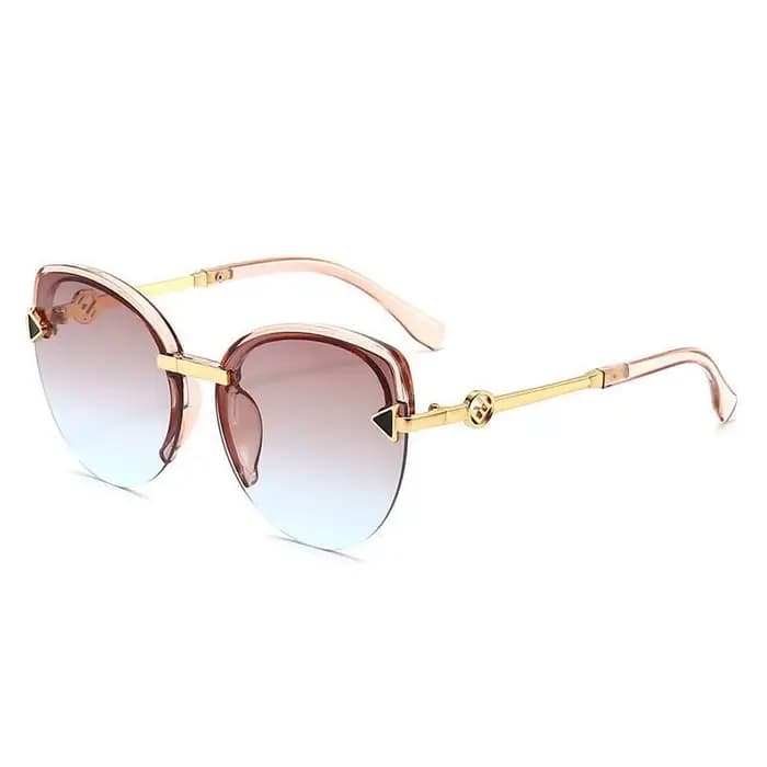 Lunettes de soleil tendance à monture large effet œil de chat avec protection UV