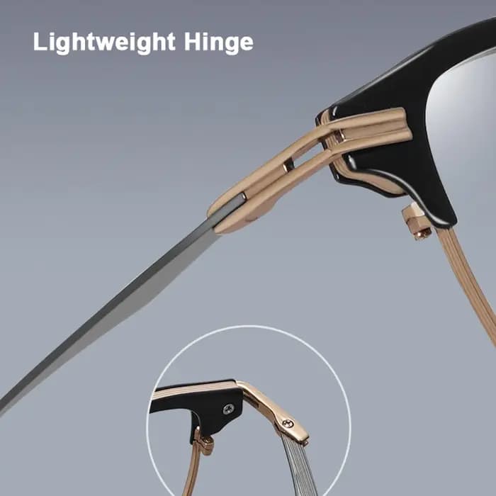 Lunettes de vue rétro de luxe américaines, réplique, grande taille 140 mm, monture en acétate et tit