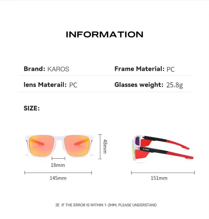 Lunettes de soleil de pêche Karos Brand unisexes