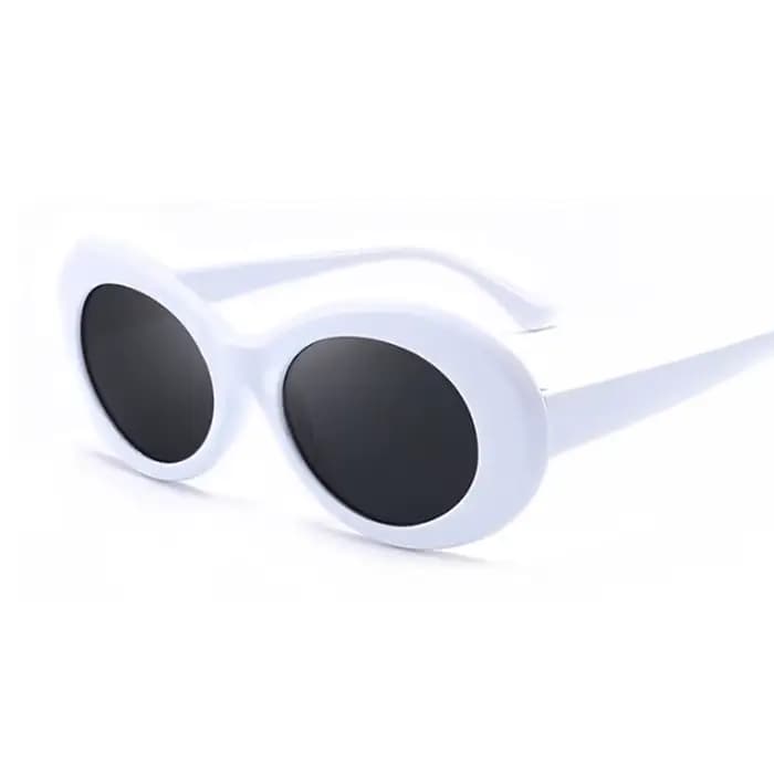 Vintage ovale rond lunettes De soleil femme marque
