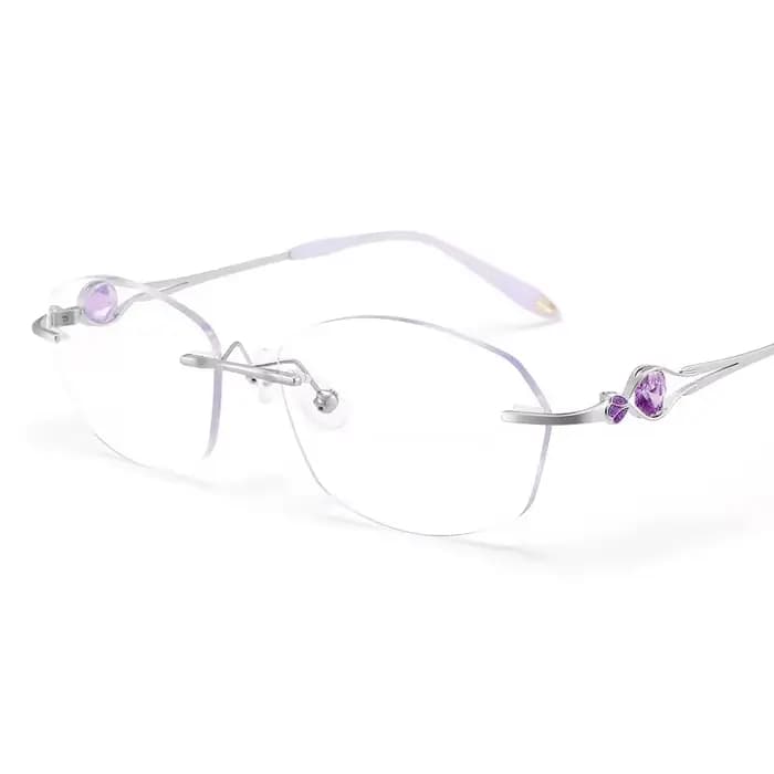 Lunettes optiques en titane pour femmes, verres de Prescription, pour myopie, lecture, hypermétropie